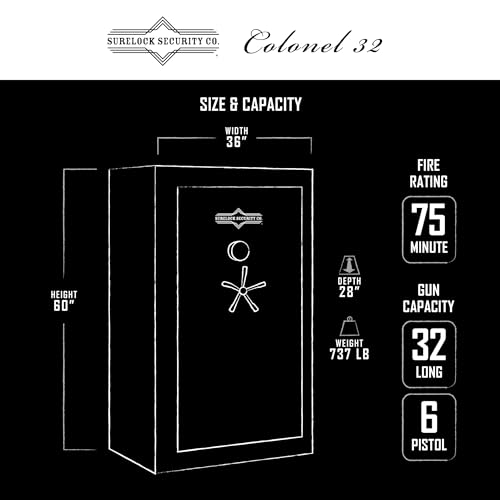 Colonel SureLock Security 32 Gun and Home Safe