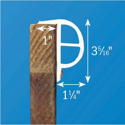 Dock Edge ProDock + Inc. Commercial Grade Heavy P Dock Bumper Profile, 3-8-Feet Sections