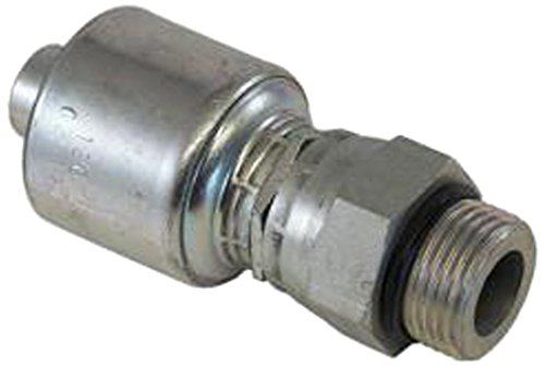MegaCrimp Couplings Gates 12G-12MBX XBULK, Male O-Ring Boss Swivel, Zinc Plated Carbon Steel, 3.88", 5/8" ID (Pack of 50)