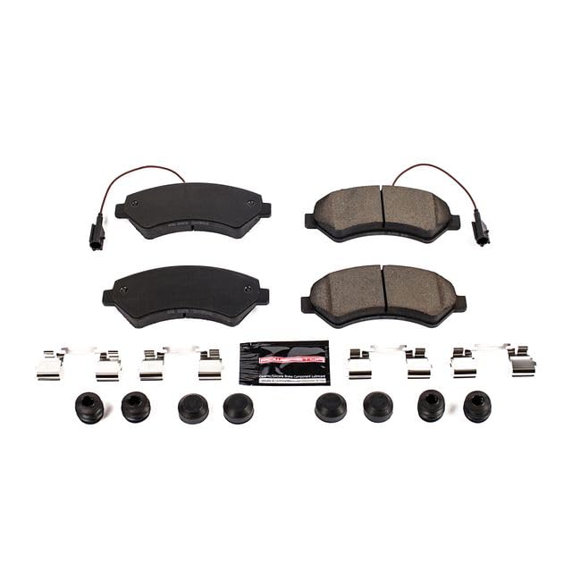 Power Stop Z23-1540 Z23 Evolution Sport Carbon Fiber Infused Ceramic Brake Pads with Hardware For Ram ProMaster 1500, Ram ProMaster 2500, Ram ProMaster 3500 [Model Specific]