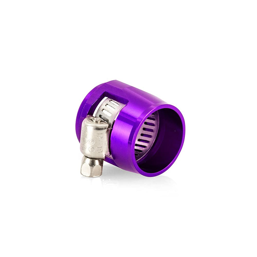 Mishimoto -8AN MMHXF-08-4-PR Hex Hose Finisher Clamp Set, Purple
