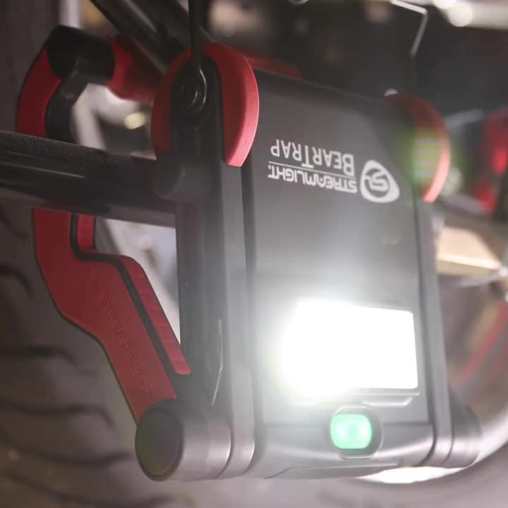 BearTrap Streamlight 61520 2000 Lumen Multi-Function Worklight with Magnetic Base and Hang Hook, 120V/100V AC, Red