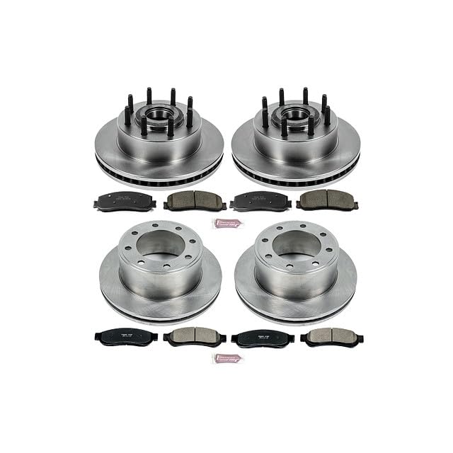 POWERSTOP Autospecialty KOE6551 Front and Rear Replacement Brake Kit-OE Brake Rotors & Ceramic Brake Pads