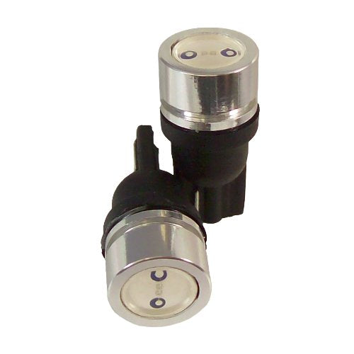 CIPA 93159 1 Watt Blue Powerful Bullet LED T-10 Replacement Bulb - Pack of 2