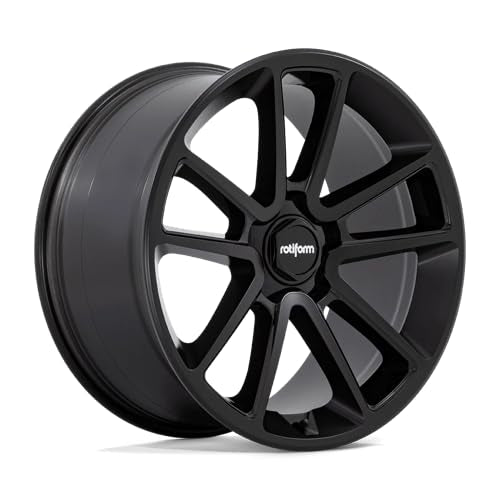 R194 Rotiform 21X10.5 5X112 MT-BLK-BLK-CAP 38MM - R194210544+38