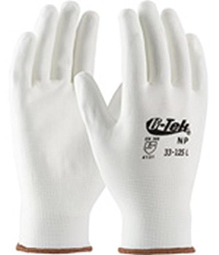 NP G-Tek 33-125/M Seamless Knit Nylon Glove with Polyurethane Coated Smooth Grip on Palm and Fingers