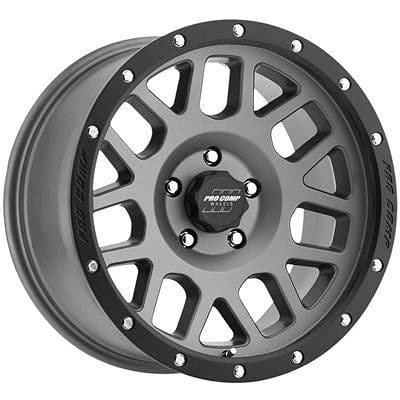 Dark Gray Pro Comp Alloys Series 40 Vertigo Wheel with Black Lip (18x9"/5x5")