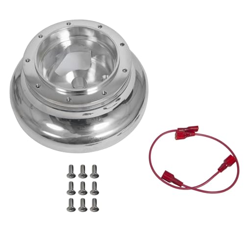 Polished Nine Bolt Billet Aluminum Steering Wheel HUB Adapter for '89-'92 Ford Non-AIRBAG