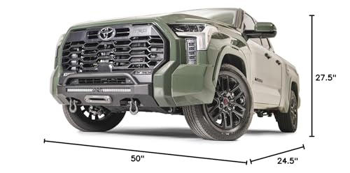 Fab Fours Winch Mount TT22-N5452-1 fits 22-23 Toyota Tundra - 2 Stage Black Powder Coated - w/Pre-Runner Guard