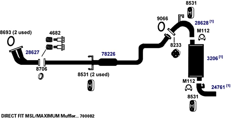 700082 AP Exhaust Products Muffler