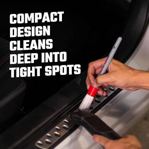 Chemical Guys Interior Detailing Brush Set All in the Details - 3-Piece Soft & Durable Car Detailing Brushes for Vents, Consoles, Buttons, Trim & Hard-to-Reach Areas in Cars, Trucks, SUVs & RVs