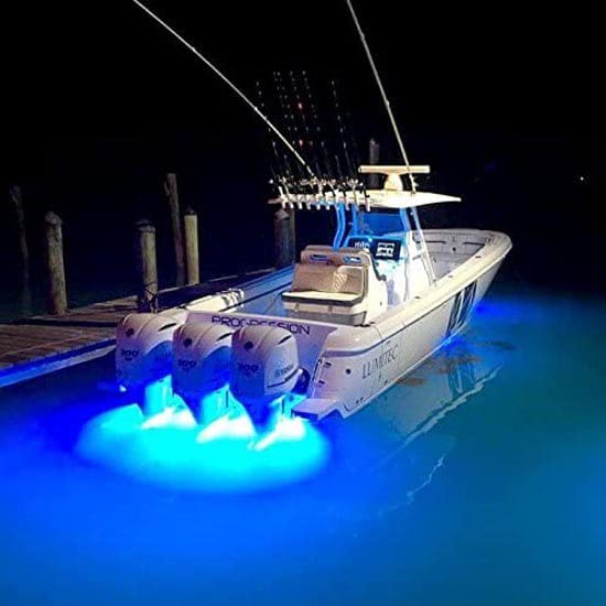 Lumitec Underwater SeaBlazeX2 LED Light - 6000 Lumens, Dual Color White/Blue & RGBW Spectrum - Solid Bronze - PLI Enabled, Easy Surface Mount Design - 3-Year Warranty - Boat Lighting, White/Blue