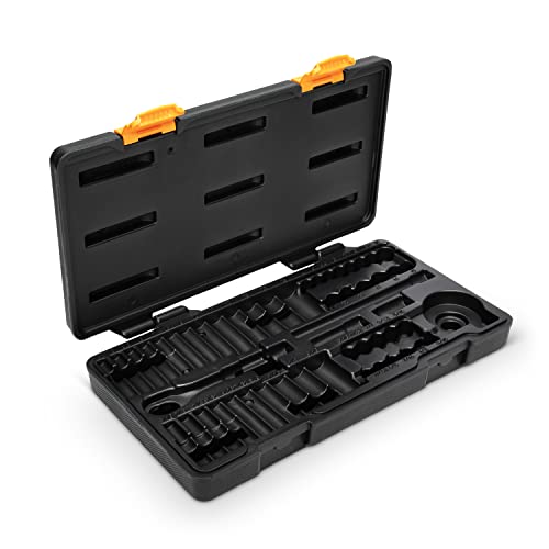 51 Pc. GEARWRENCH 1/4 Inch Drive 6 Pt. 120XP Mechanics Tool Set, Standard & Deep, SAE/Metric - 80300P