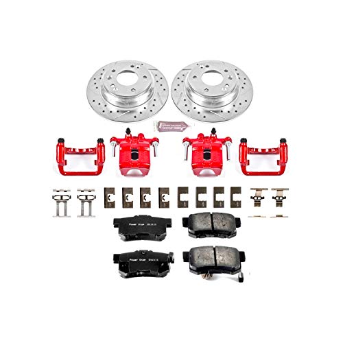 Power Stop 1-Click Performance Brake Kit with Caliper For Acura RL KC3154 1999-2001 [Model Specific]