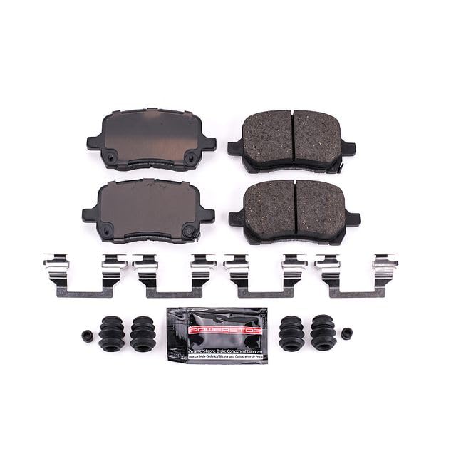 Power Stop Z23-1028 Z23 Sport Carbon Fiber Infused Ceramic Brake Pads with Hardware For Cobalt Cob HHR Malibu Pontiac G5 Pontiac G6 Pontiac Purs Pontiac Solstice Aura Ion Sky [Model Specific]