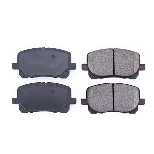 Power Stop Front Ceramic Brake Pads, 16-923, OEM Specifications, SUV & Car Compatible, Evolution Ceramic Warranty For Pontiac Vibe, Toyota Corolla, Toyota Matrix [Model Specific]