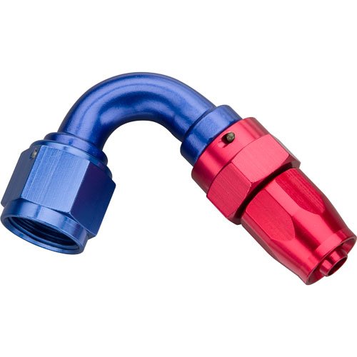 -6AN Hose 120 Degree Reducing Hose End -8AN Fem