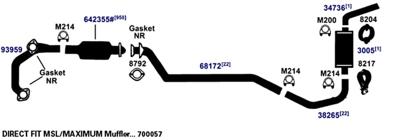 Exhaust Hanger AP Exhaust 8204
