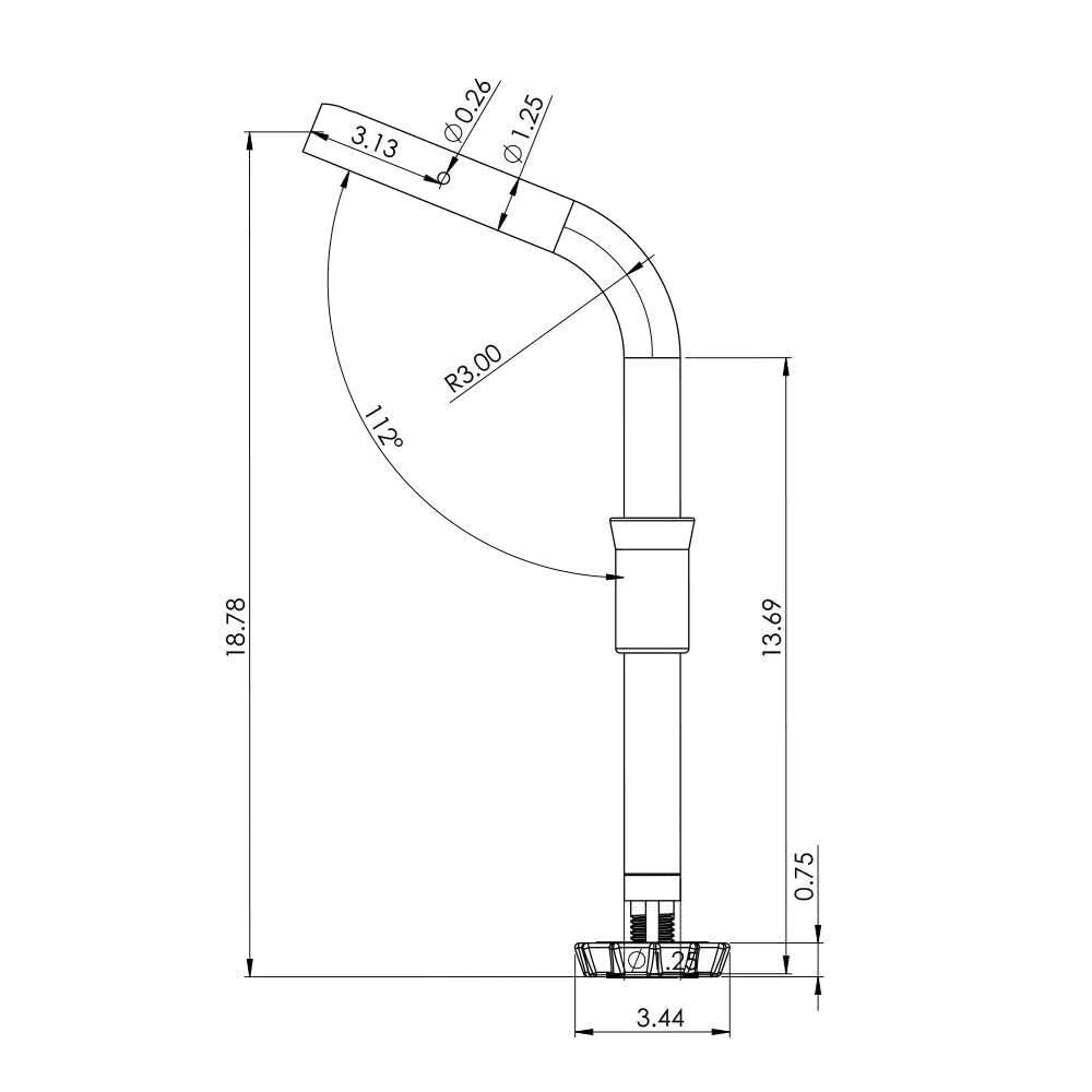 TACO Marine Fixed Rod Holder Mount T10-3000-5 for ShadeFin
