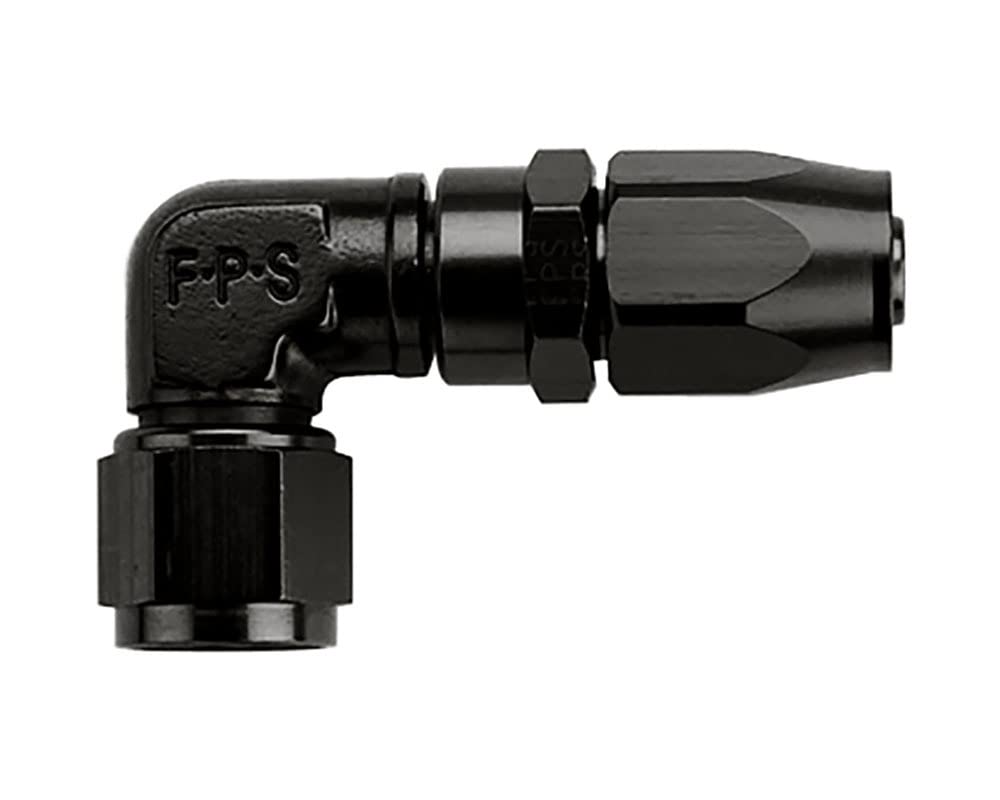 Low Pro-File Fragola Hose Fitting #20 90 Degr Black