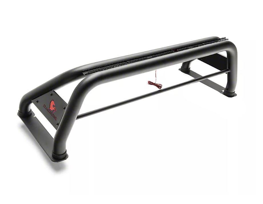 CLASSIC Black Horse Roll Bar Black Compatible with 00-24 Ram 2500/3500|01-24 Silverado 2500/3500 HD|00-24 F-150|17-24 Titan|2001-2024 Sierra 1500|07-24 Tundra|01-24 GMC Sierra 1500/2500 HD-RB001BK