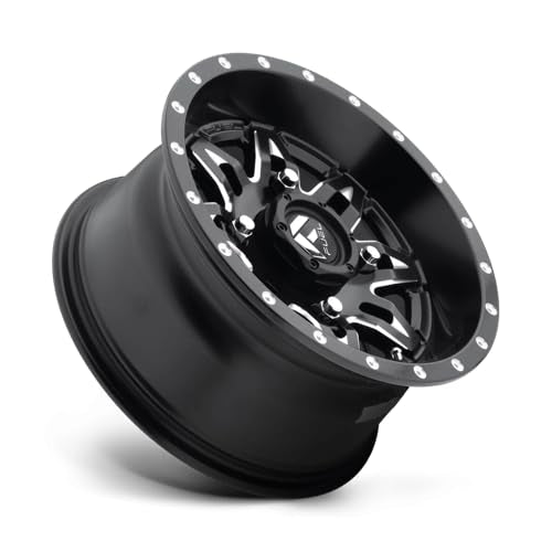 15x7 Fuel Utv Lethal 4x137 13et Gloss Black Milled Wheel