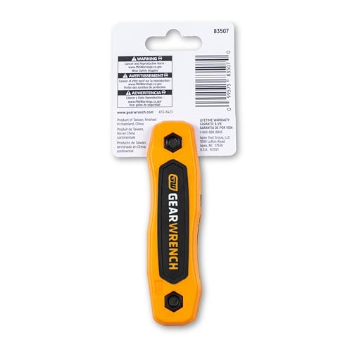 8 Piece GEARWRENCH Tamper Proof Torx Folding Hex Key Set - 83507