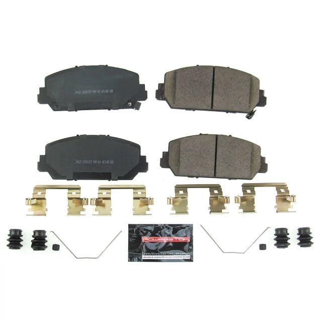 Power Stop Z23-1625 Z23 Evolution Sport Carbon Fiber Infused Ceramic Brake Pads with Hardware For Acura RDX 2013 [Vehicle Specific]