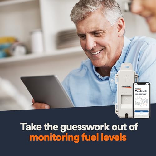 Generac 7009 Propane Tank Fuel Level Monitor LTE - Real-Time Gauge, Mobile Link Integration - Avoid Run-Outs - Compatible with Generac Generators - Reliable 4G LTE Coverage