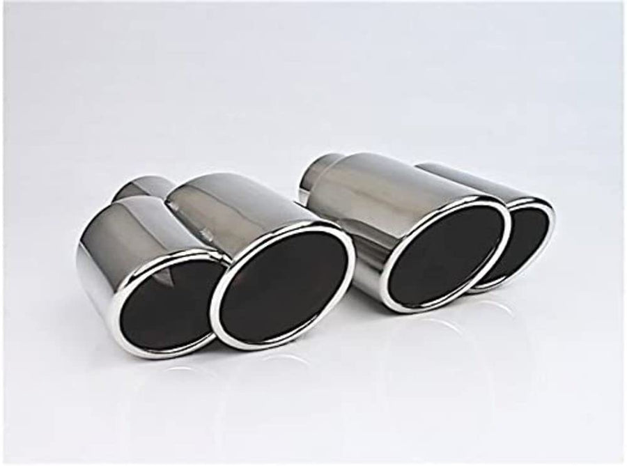 Double Rolled Edge Different Trends Right Ss Exhaust Tip 2.25In Id / 3.00Inx3.50In Od - DT-24082R