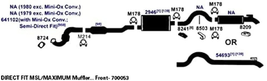 Exhaust Tail Pipe AP Exhaust Products 54693