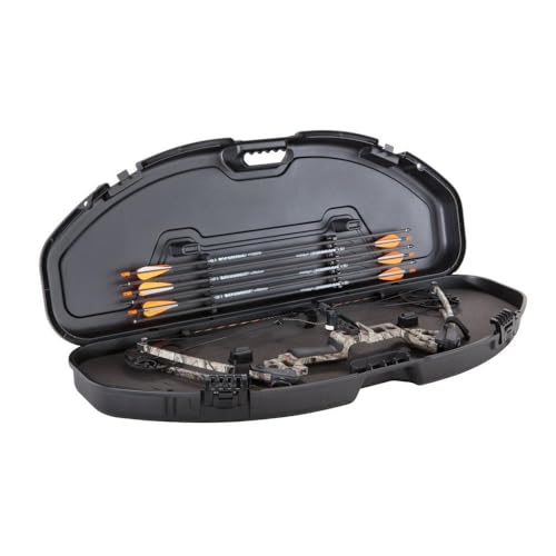 Plano Ultra Compact Protector Locked Protective Bow Case, Black, Archery Storage, Lockable, Padded Protection, Holds Up to 6 Arrows