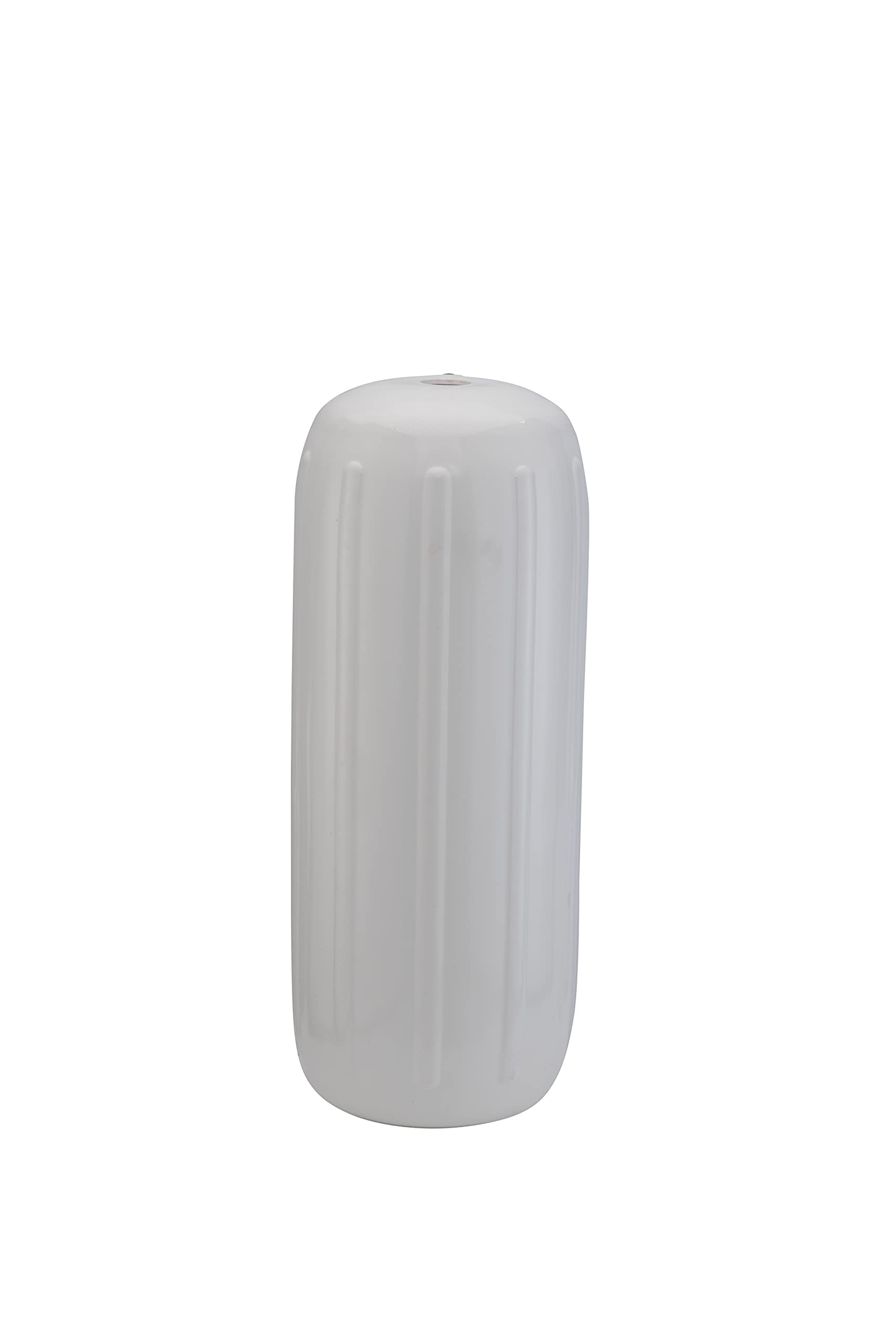 Big B Taylor Made Inflatable Boat Fender, White (6" x 15") End-to-End Line Passage Fits 5/8" Rope, Hangs Horizontally or Vertically, Ribbed Technology, Needle Valve, Marine-Grade Vinyl - 1025