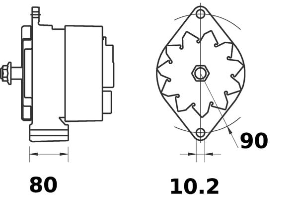 Alternator Mahle - MG319