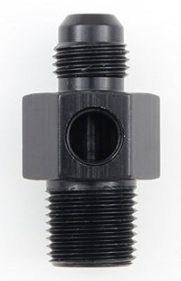 Inline Gauge Adapter Fragola -6AN x 3/8 NPT - Black