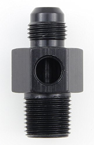 Inline Gauge Adapter Fragola -6AN x 3/8 NPT - Black