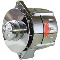 Chrome Powermaster 17297-367 Alternator (12SI 100A Smooth Look 1V Pulley & Cone 1 or 3 Wire)