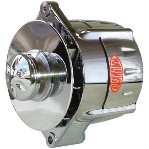 Chrome Powermaster 17297-367 Alternator (12SI 100A Smooth Look 1V Pulley & Cone 1 or 3 Wire)