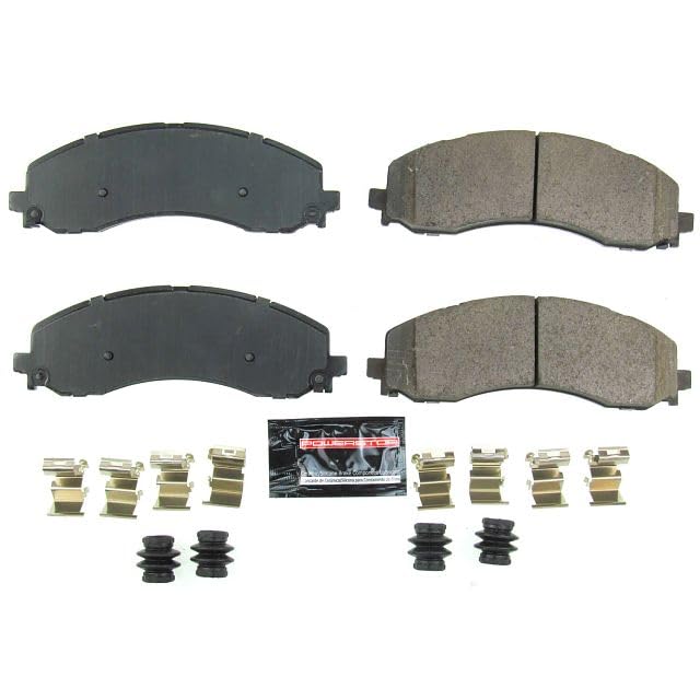 Power Stop Z23-2223 Z23 Evolution Sport Carbon Fiber Infused Ceramic Brake Pads with Hardware For 2019 2020 2021 2022 Ram 2500 3500