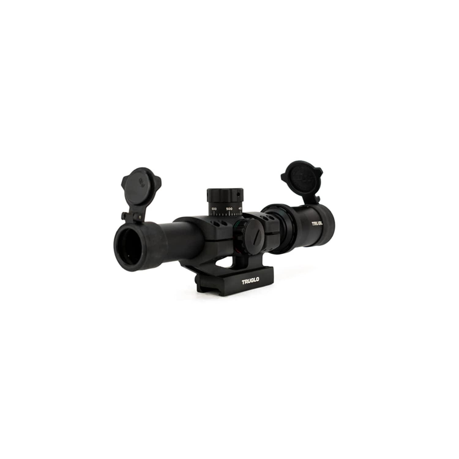 TRUGLO 30 Series Tru-Brite 1-6 x 24mm Tactical Hunting Shooting Durable Waterproof Fogproof Shock Resistant 30mm Aluminum Tube Dual-Color Illuminated Reticle Riflescope Flip-Up Lens Caps Included
