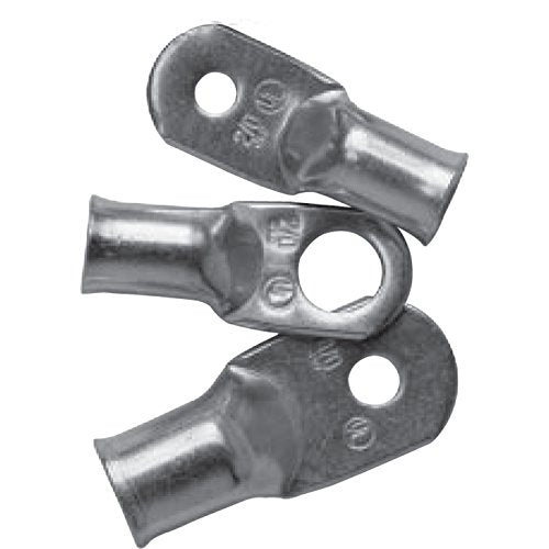 Marine Grade Ancor 242253 Heavy Duty Electrical Tinned Copper Lugs (4-Gauge, Size 10 Screw, 25-Pack)