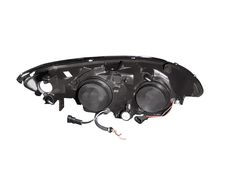 Projector Headlight Set ANZO USA w/LED Halo-Black 121059