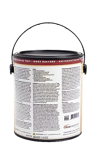 Tan Dicor RP-FRCT-1 Fiberglass RV Roof Coating - Long-Lasting and Durable