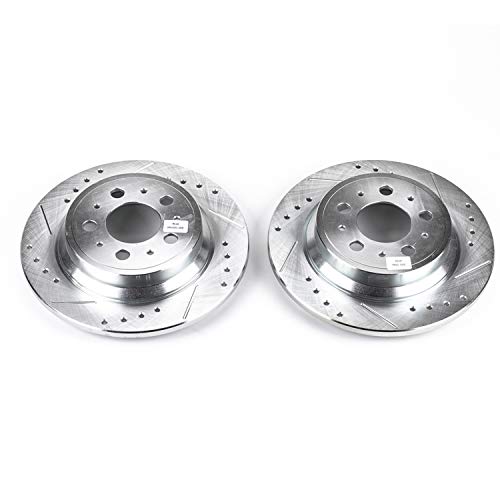 Power Stop EBR634XPR Evolution Rear Drilled & Slotted Rotor Pair For Volvo S60 2001-2009, Volvo S80 1999-2006, Volvo V70 2001-2007, Volvo XC70 2003-2007 [Model Specific]