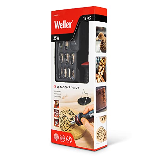 Weller 15 Piece Genuine 25W/120V Woodburning Kit | WLIWBK2512A