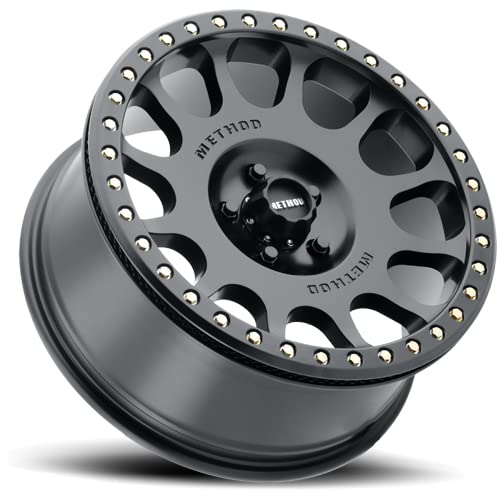 Method Race Wheels 17x9" Beadlock Matte Black 5x4.5", 38mm offset 3.5" Backspace, MR10579012538B