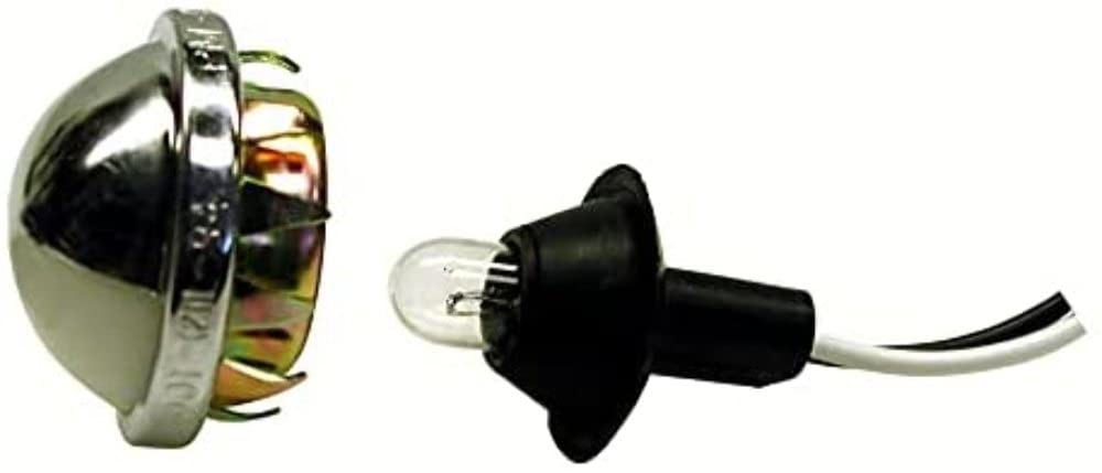 Clear Chrome Peterson License Plate Utility Light M432