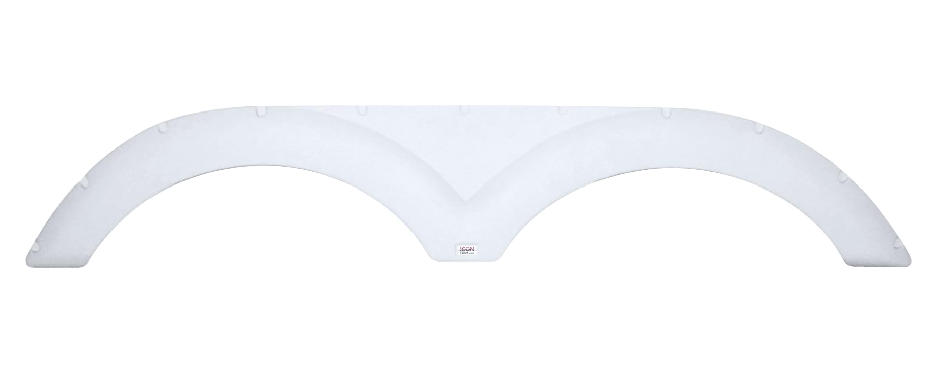 Tandem Axle Fender Skirt ICON 12309 for Cruiser - Polar White