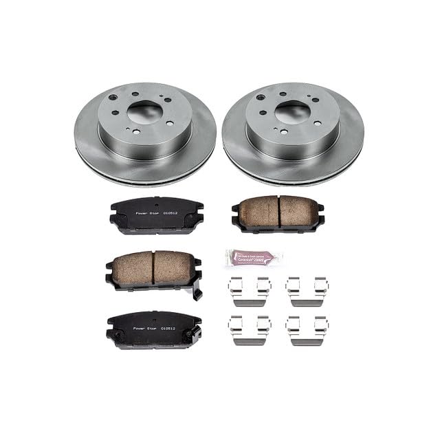 Power Stop KOE3079 Rear Replacement Brake Kit-OE Brake Rotors & Ceramic Brake Pads For Mitsubishi Eclipse 2006-2012, Mitsubishi Galant 2007-2009 [Model Specific]
