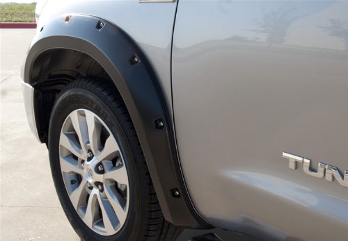 Lund Elite Series RX602SA Black Rivet Style Standard Front Fender Flare - 2 Piece